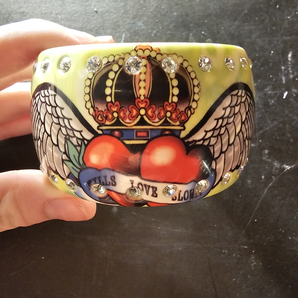 Ed Hardy Style Chunky Bangle